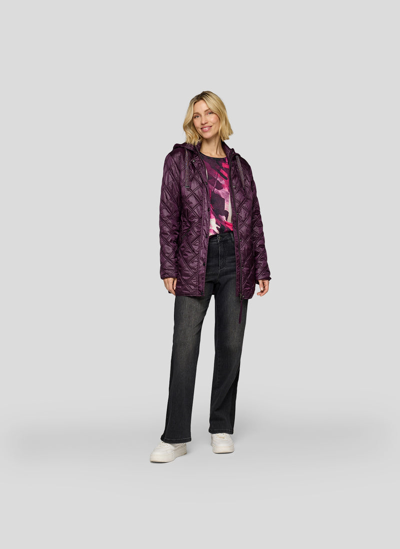 Purple Clouds Print Jumper - Plum
