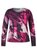 Purple Clouds Print Jumper - Plum