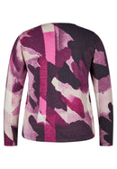 Purple Clouds Print Jumper - Plum