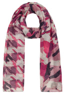 Purple Clouds Print Scarf - Plum