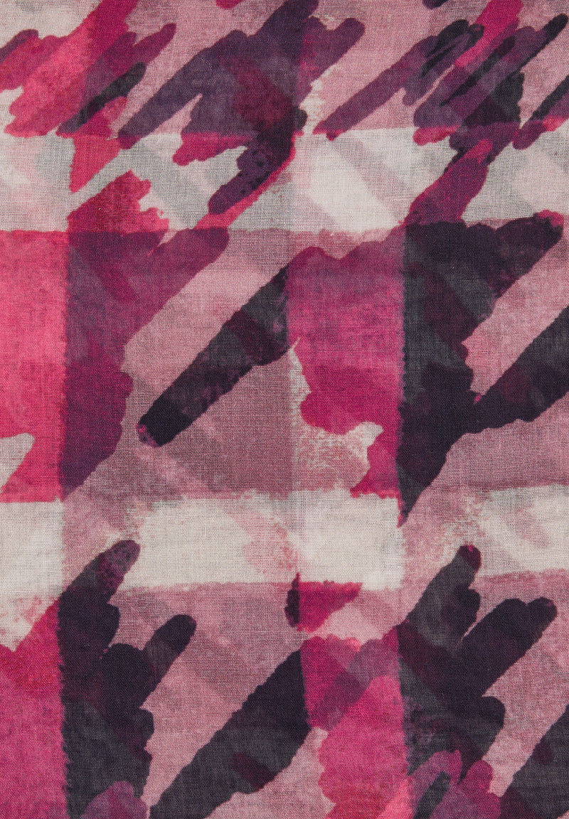 Purple Clouds Print Scarf - Plum