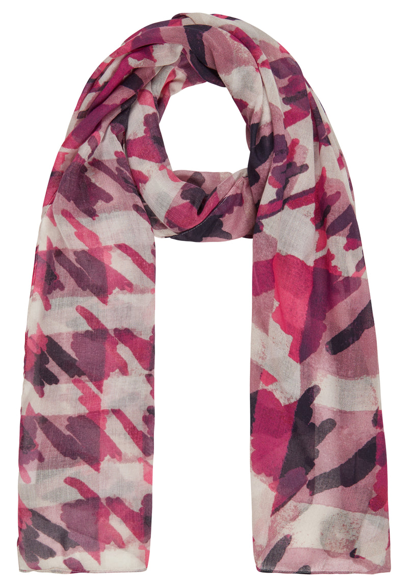 Purple Clouds Print Scarf - Plum