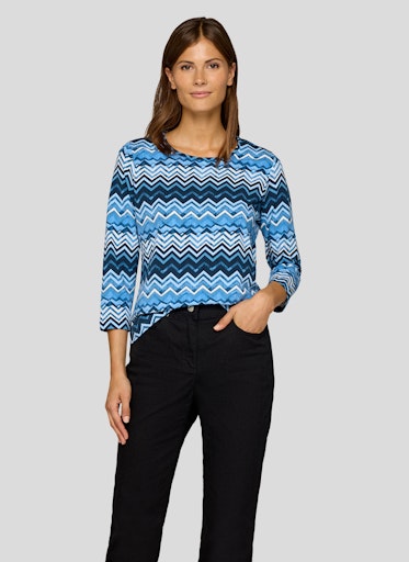 Nordic Blue Stripe T-Shirt - Light Blue