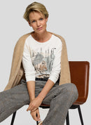 Cozy & Cool Front Print T-Shirt - Nature