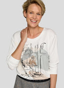 Cozy & Cool Front Print T-Shirt - Nature