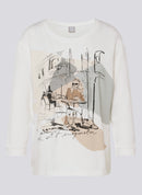 Cozy & Cool Front Print T-Shirt - Nature