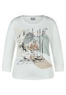 Cozy & Cool Front Print T-Shirt - Nature