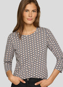 Cozy & Cool Print T-Shirt - Macchiato