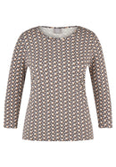 Cozy & Cool Print T-Shirt - Macchiato