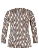 Cozy & Cool Print T-Shirt - Macchiato