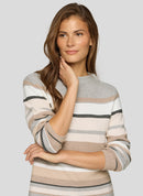 Cozy & Cool Stripe Jumper - Macchiato