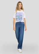 Butterfly Front Print T-Shirt - White