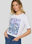 Butterfly Front Print T-Shirt - White