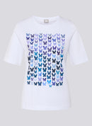 Butterfly Front Print T-Shirt - White