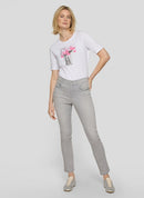 New Romance Front Print T-Shirt - White