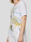 Tropic Glam Placement Print T-Shirt - White