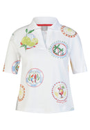 Ciao Sicilia V Neck Shirt - White