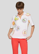 Ciao Sicilia V Neck Shirt - White