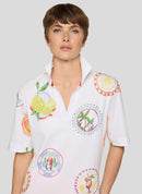 Ciao Sicilia V Neck Shirt - White