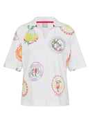 Ciao Sicilia V Neck Shirt - White