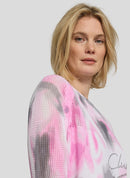 New Romance Tie Dye Print Jumper - Crocus