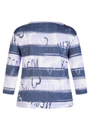 Butterfly Stripe Sweatshirt - Lilac
