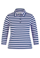 Butterfly Stripe Polo Shirt - Lilac