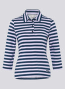 Butterfly Stripe Polo Shirt - Lilac