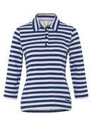 Butterfly Stripe Polo Shirt - Lilac