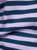 Butterfly Stripe Polo Shirt - Lilac