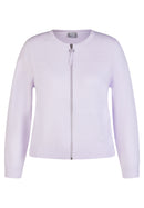 Butterfly Zipped Cardigan - Lilac