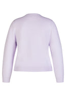 Butterfly Zipped Cardigan - Lilac