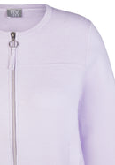 Butterfly Zipped Cardigan - Lilac