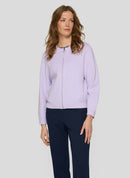 Butterfly Zipped Cardigan - Lilac