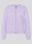 Butterfly Zipped Cardigan - Lilac