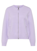 Butterfly Zipped Cardigan - Lilac