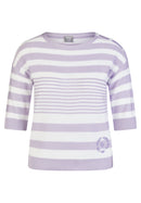 Butterfly Stripe Jumper - Lilac