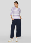 Butterfly Stripe Jumper - Lilac