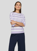 Butterfly Stripe Jumper - Lilac