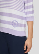 Butterfly Stripe Jumper - Lilac