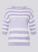 Butterfly Stripe Jumper - Lilac