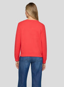 Leisure Club Zipped Cardigan - Coral