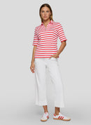 Ciao Sicilia Stripe T-Shirt - Coral