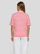Ciao Sicilia Stripe T-Shirt - Coral