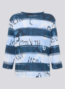 Leisure Club Stripe Sweatshirt - Pastel Blue