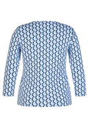Leisure Club Print T-Shirt - Pastel Blue