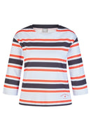 Leisure Club Stripe T-Shirt - Pastel Blue
