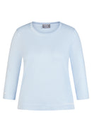 Leisure Club Round Neck Jumper - Pastel Blue