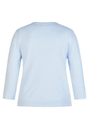 Leisure Club Round Neck Jumper - Pastel Blue