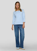 Leisure Club Round Neck Jumper - Pastel Blue